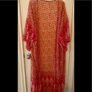 Women's Fuchsia color cardigan